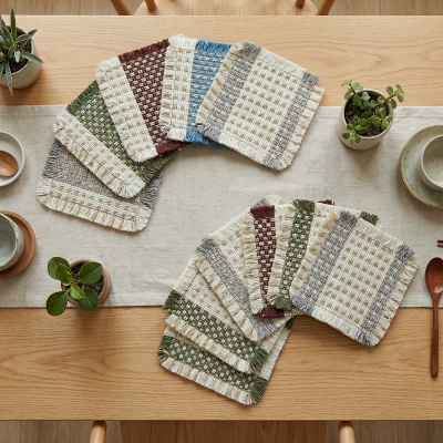 Woven Cotton Mug Rug Coaster...