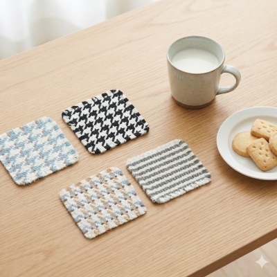 Assorted Pattern Woven Drink...