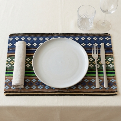 Boho Geometric Woven Placema...